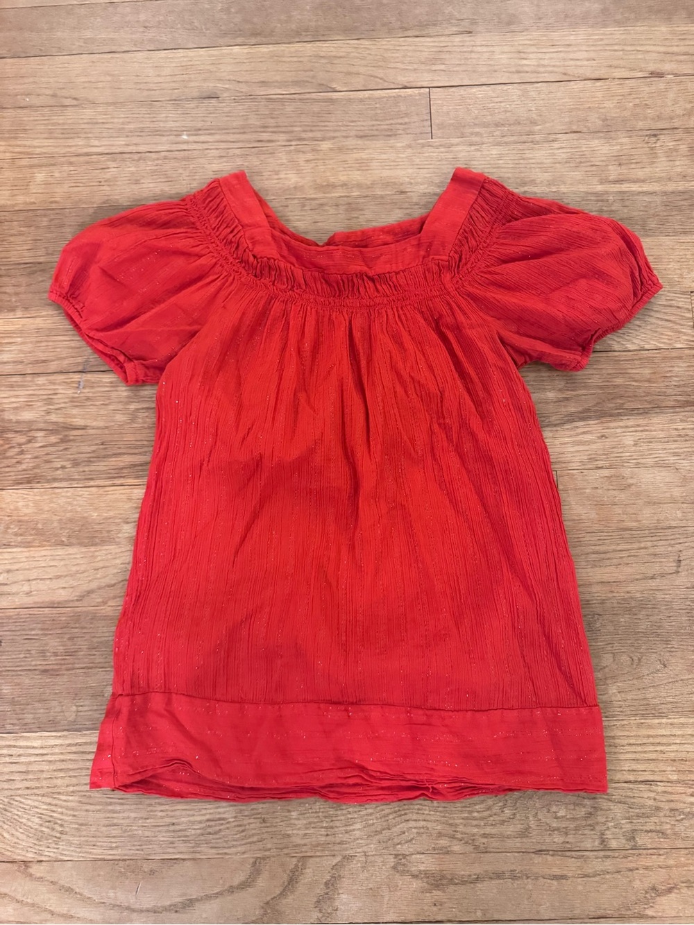 Ella Moss Women's Red Short Sleeve Top - Size XS
 b85